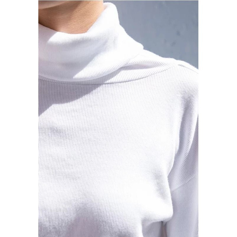 [baju wanita korea]  Baju Sweater Turtleneck Turtle Neck Blouse Rajut Korea Import Hitam