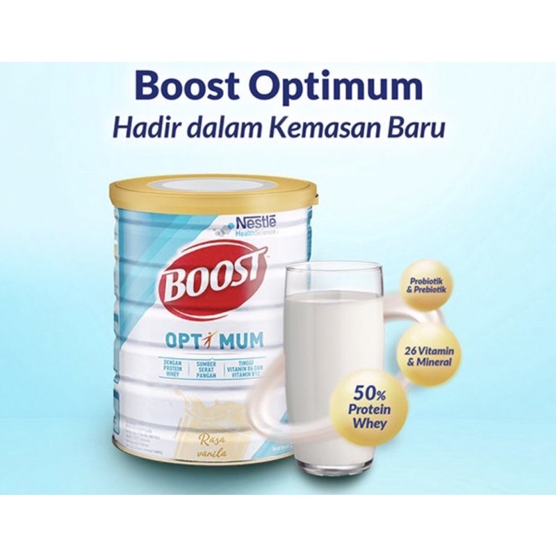 Boost optimum 400 gram &amp; 800 gram ( susu nutrisi lengkap dewasa )