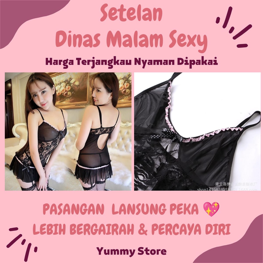 [PREMIUM IMPORT✅] Baju Tidur Set Dinas Malam Pertama Haram Wanita Dewasa Hot Lingerie Dress Daster C