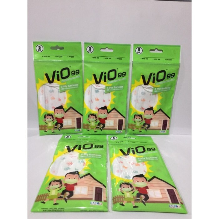 Vio Masker 3 Ply Earloop 5's