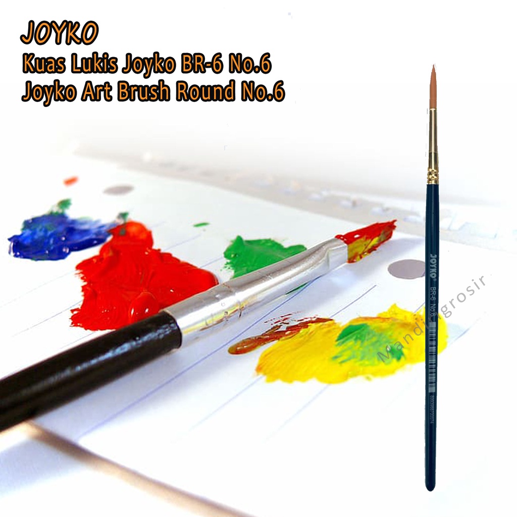 Joyko * Kuas Lukis BR6 No.6 * joyko Art Brush Round No.6