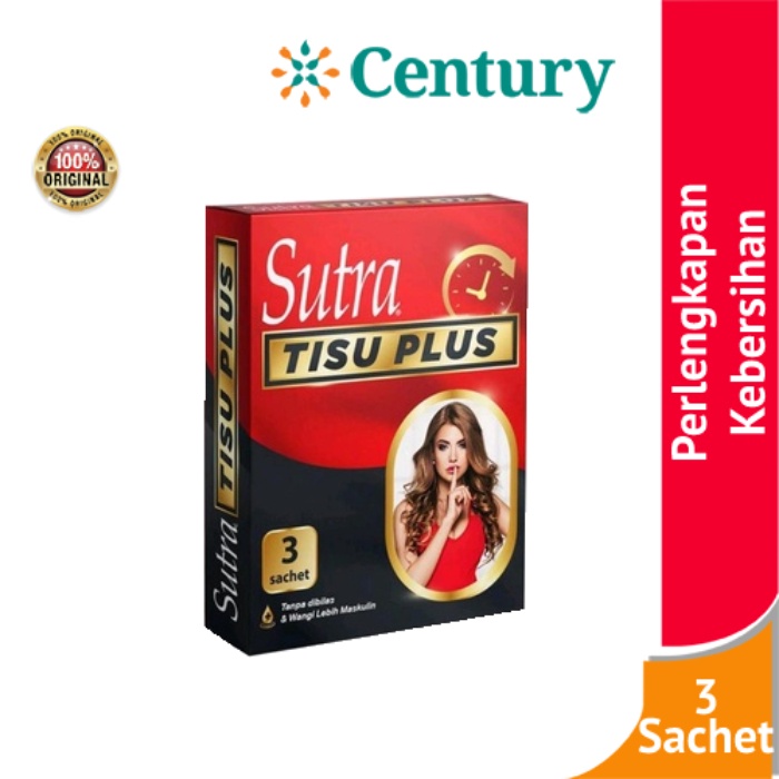 Sutra Tisu Plus 3 Sachet / Kebutuhan Pria / Kontrasepsi / Tahan Lama / Stamina