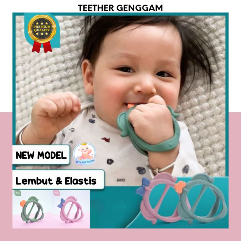 Teether Genggam Pita Bayi Premium Gigitan Model Baru