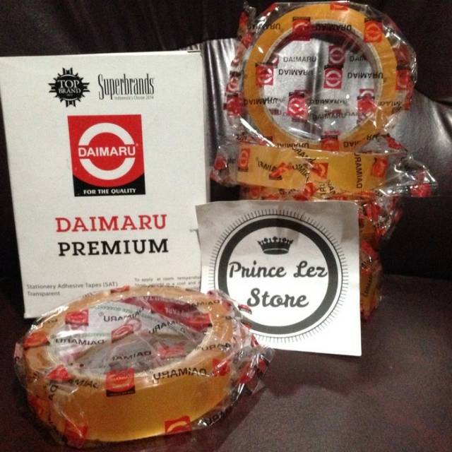 

Isolasi / Solatip / Selotip Daimaru Premium 1" ( 24 mm ) 1 inch x 72yards