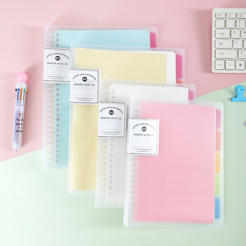 

Binder note pastel colour transparant binder ring b5 transparan binder kuliah