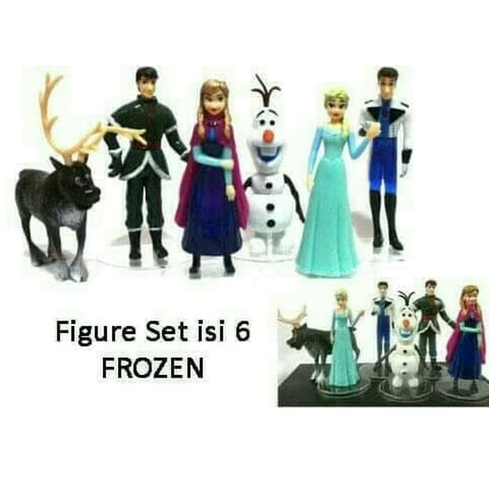 

Figure Frozen 1 Set Isi 6 Pcs / Topper Cake Frozen / Hiasan Kue Frozen