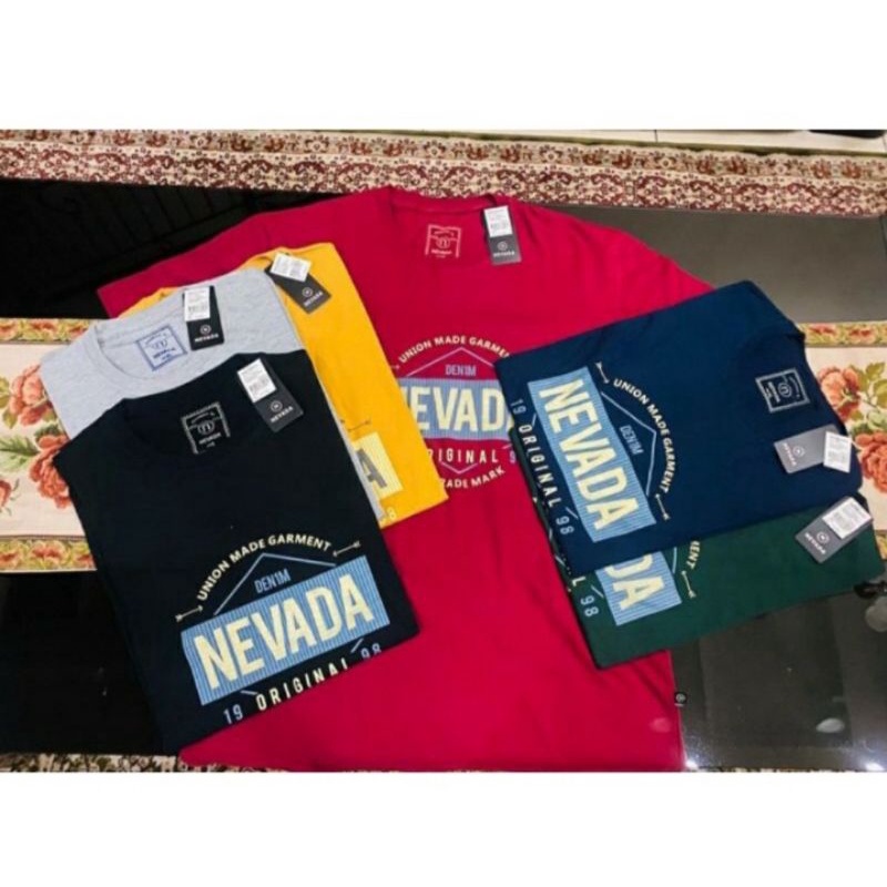 kaos Nevada cowok premium terbaru kaos cowok cewek model terbaru kaos cowok model kekinian