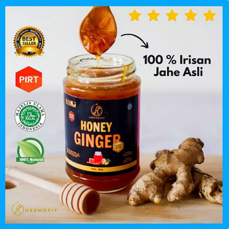 

Hermofit Honey Ginger - Madu Jahe - Madu Murni, Madu Asli Plus Jahe