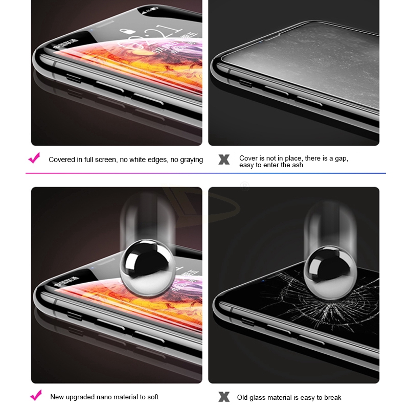 Pelindung Layar Hydrogel Film Untuk Iphone 7 8 Plus 6 6s 11 X Xr Xs 11 Pro Max