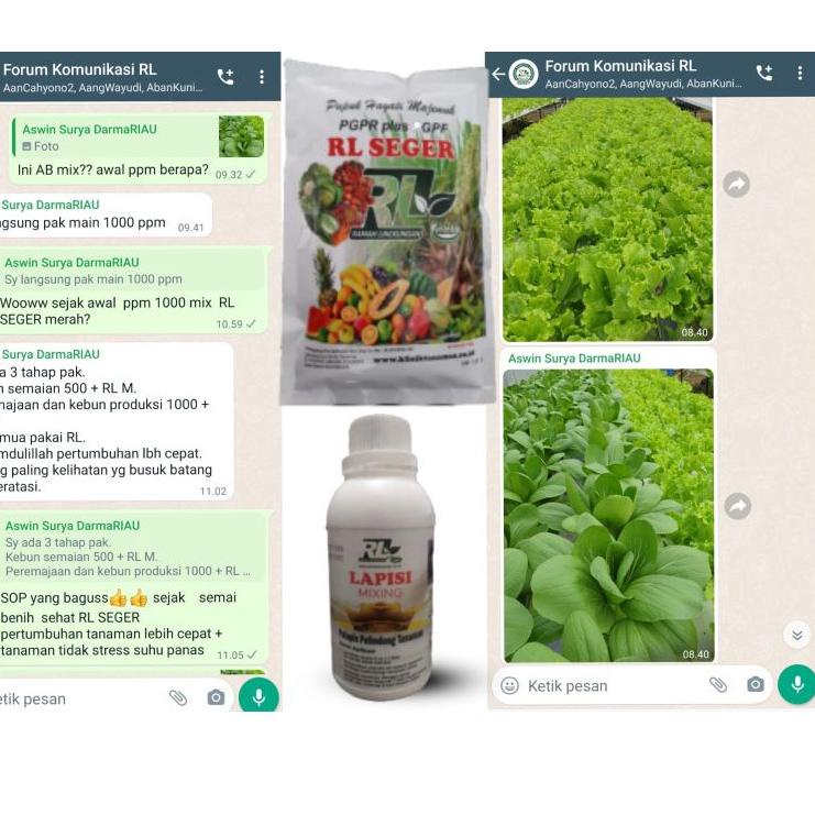 (lgkw -40) RL SEGER HIDROPONIK & LAYU TANAMAN , BENIH SEHAT , FERMENTASI KOMPOS SEHAT [lu -572]