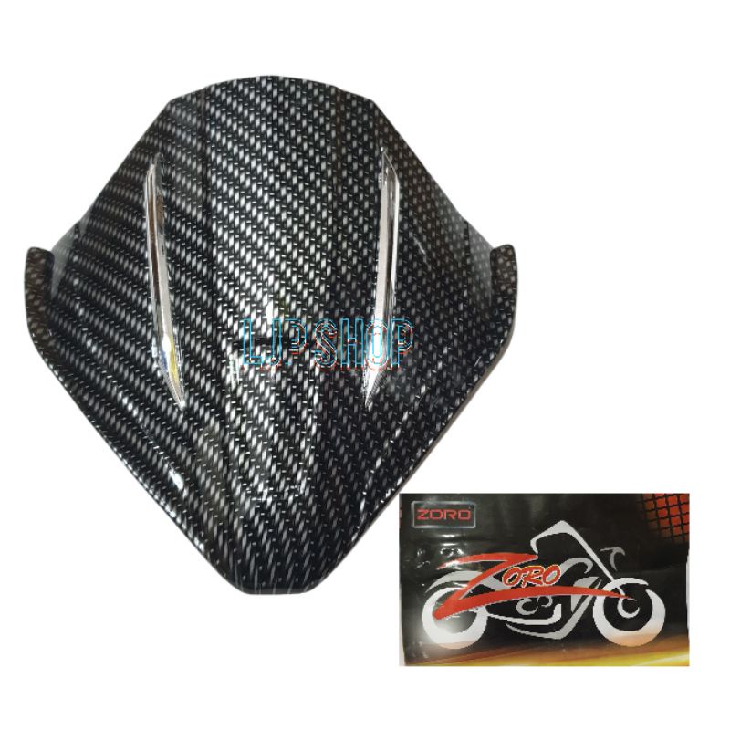 VISOR CARBON KARBON CELUP VARIO 150 FI NEW 3 DIMENSI