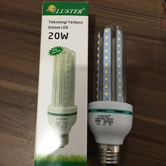 Lampu Jagung LED 2U Jari 20Watt Hemat Energy Luster