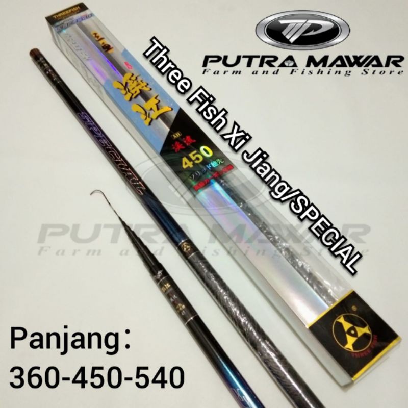 Joran Tegek Three Fish SPECIAL 450/XI-JIANG 450 trifis spesial-