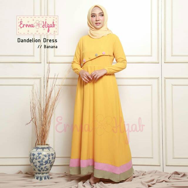 Erma hijab/dandelion dress ori yaa...