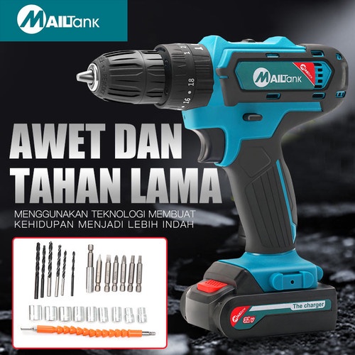 MailTank Cordless Drill SH190 32V Mesin Bor Beton Wireless Set Mesin bor Cordless Drill 32V SH190