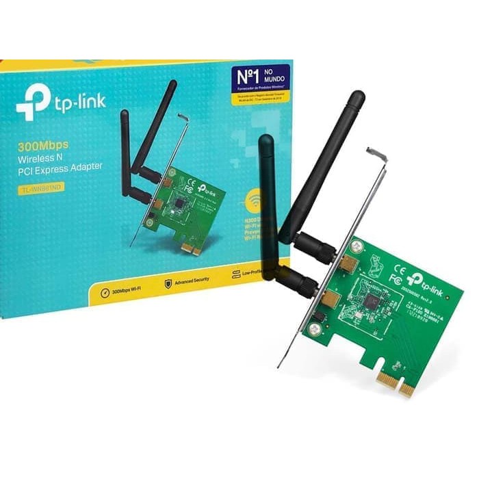 TP-LINK TL-WN881ND PCI EXPRESS WIFI 300MBPS WIRELESS N ADAPTER