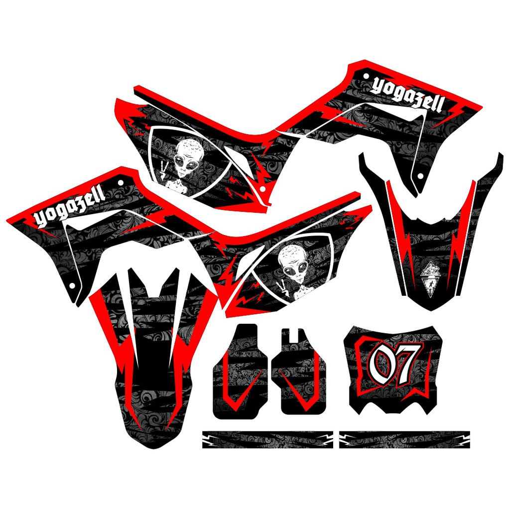 Sticker DECAL CRF 150 L Bisa Custom Stiker Honda CRF 150 L  (57)