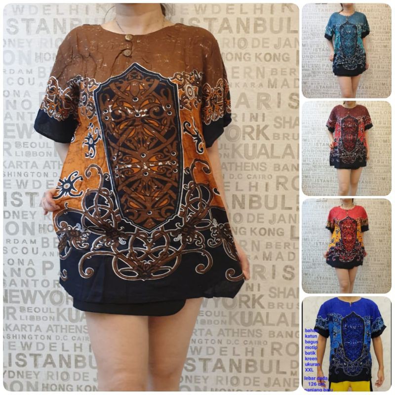 baju Bali batik daya XL dewasa rayon bagus dewasa