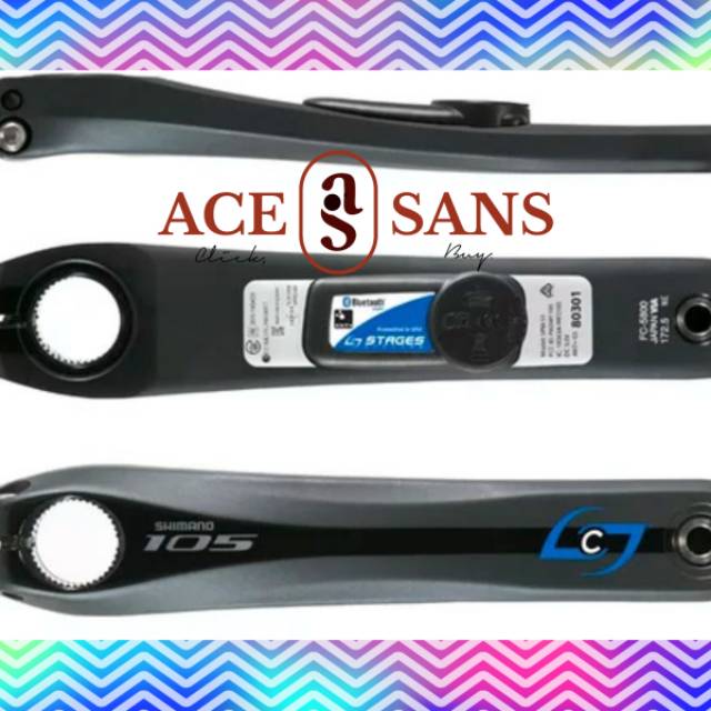GRATIS ONGKIR | Stages Power Meter-105 5800 170mm Black 901-1036 | Komponen Sepeda | Sepeda | Ori