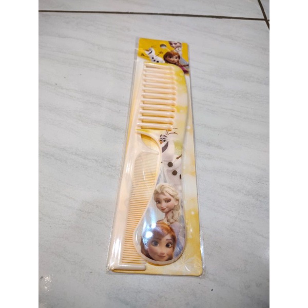 Sisir Rambut Karakter Frozen Gigi Besar set (2 Pcs)