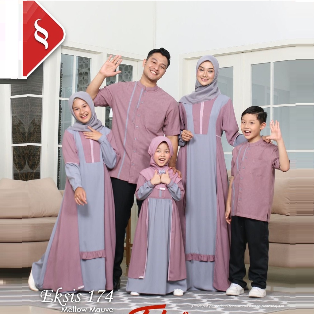 BAJU SARIMBIT KELUARGA TERBARU 2022 / SARIMBIT EKSIS 174 MELLOW MAUVE  / SARIMBIT COUPLE KELUARGA TE