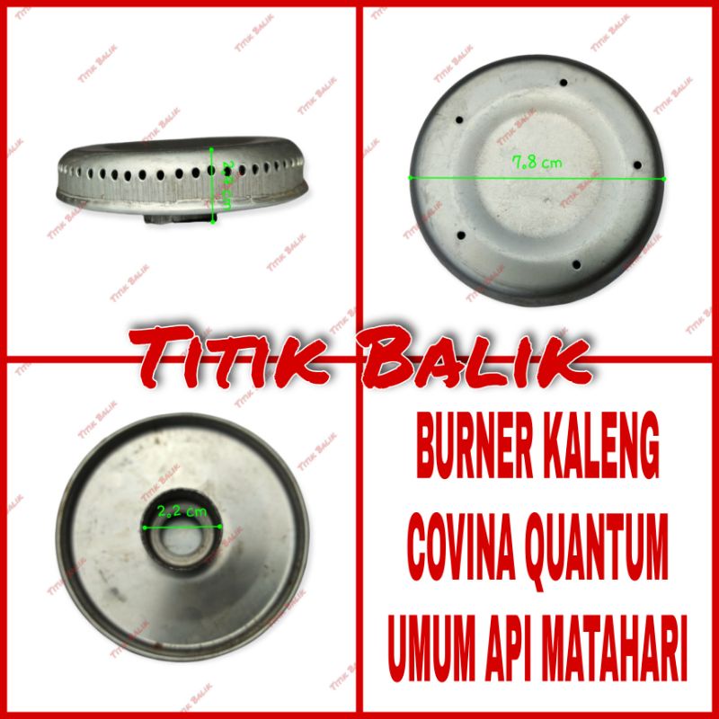 Burner Kaleng Kompor Gas Covina Quantum Umum Api Pelangi 101 R-SR / RB