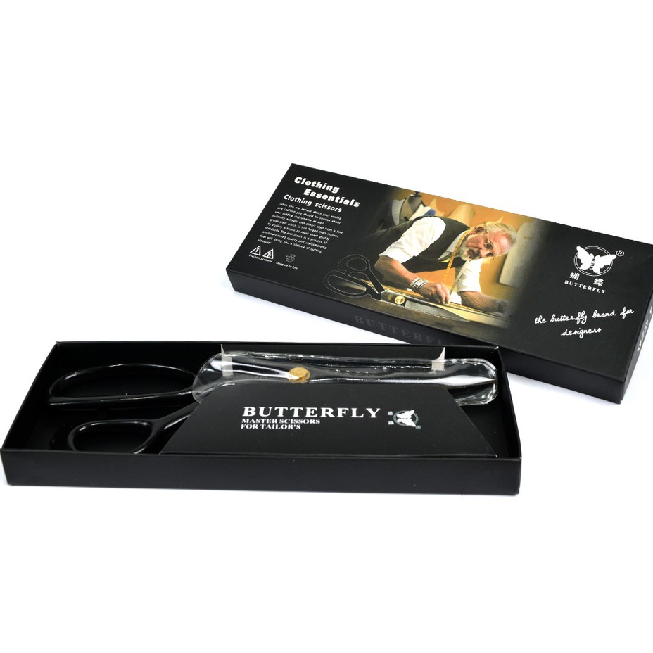 

Gunting Potong Bahan Kain BUTTERFLY 9" Professional Tailor Scissors