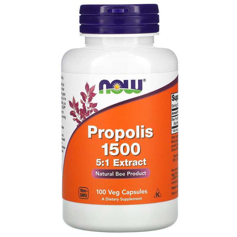 Now Foods Propolis 1500 5:1 Extract Natural Bee Product Food Vitamin