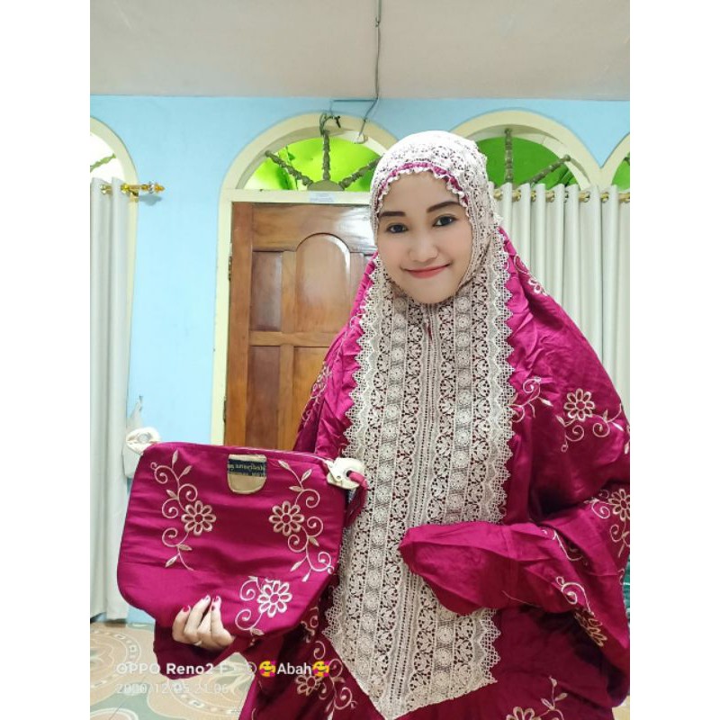 MUKENA FATIMAH/GRASELLA BORDIR RENDA KD ORY MEDIANA RAYON PREMIUM JUMBO / MUKENA GRACELLA / MUKENA G