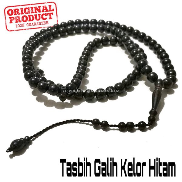 TASBIH KAYU GALIH KELOR HITAM PEKAT TENGGELAM DI AIR ASLI JAMINAN BERGARANSI