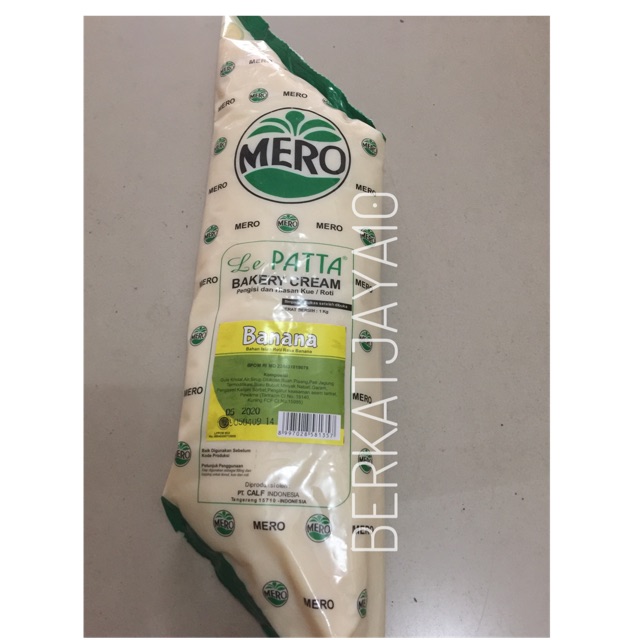 Mero Lepatta Bakery Cream Banana Filling Topping 1 kg