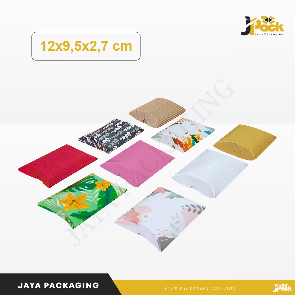 

Pillow Box 12x9,5x2,7 cm Kardus/Kardusmini/Karduskecil/Boxkecil/Karton/Kartonmini/Kemasan/Hampers/Gift