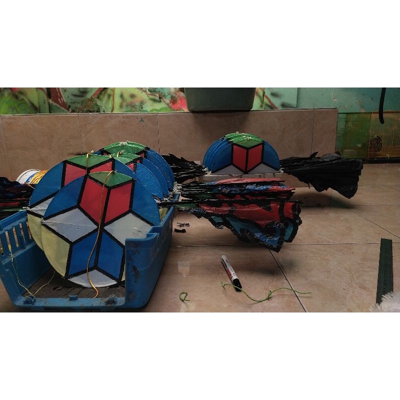 kepingan layangan naga bahan fiber plastik🪁🪁🪁