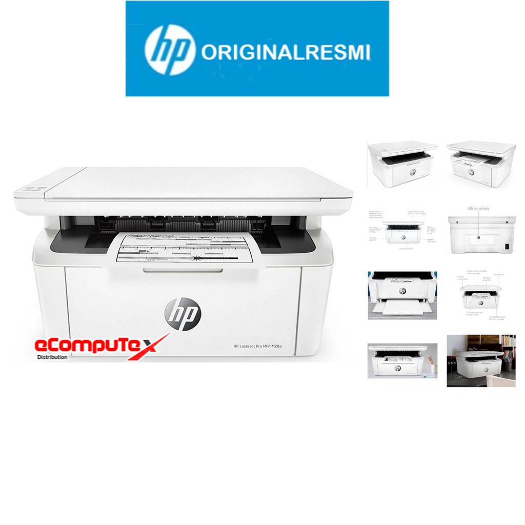 PRINTER HP LASERJET MFP M28A   ALL IN ONE / HP LASER JET MFP   M 28 A / M28 A PRINT SCAN   COPY AIO RESMI