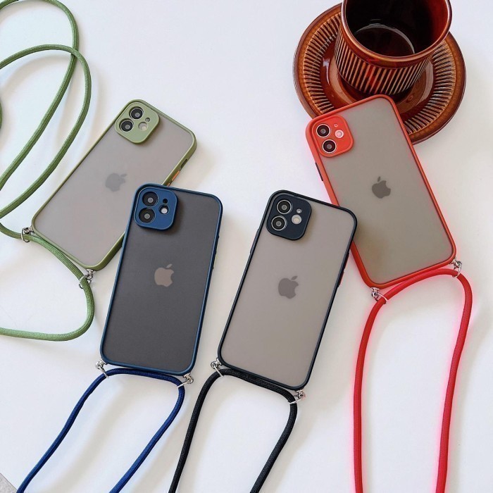 XIAOMI MI 8 LITE BUMPER DOVE CASE TALI GANTUNGAN WARNA