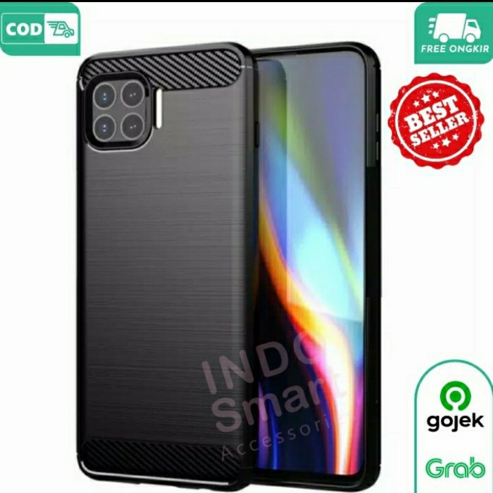 SOFTCASE OPPO RENO 5 - CASE IPAKY CARBON OPPO  RENO 5F  - SC