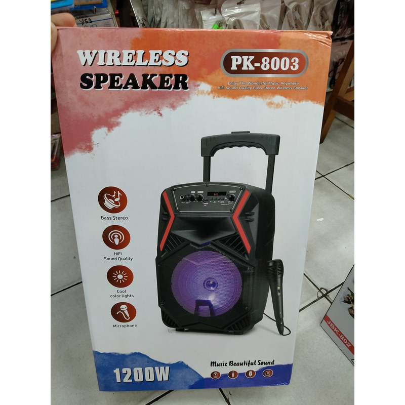 PORTABLE SPEAKER KOPER BLUETOOTH BT TWS PK-8003 PK 8003