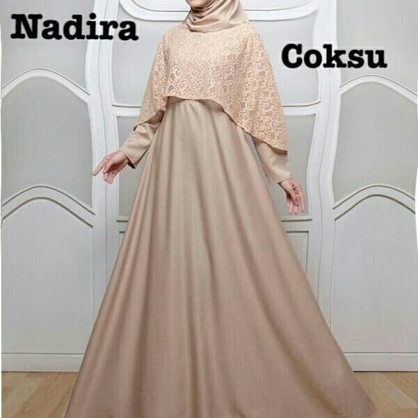 Gamis Terbaru Dress Muslim Nadira High Quality Murah Fashion Berkualitas Terlaris Lebaran Wanita Z4Q