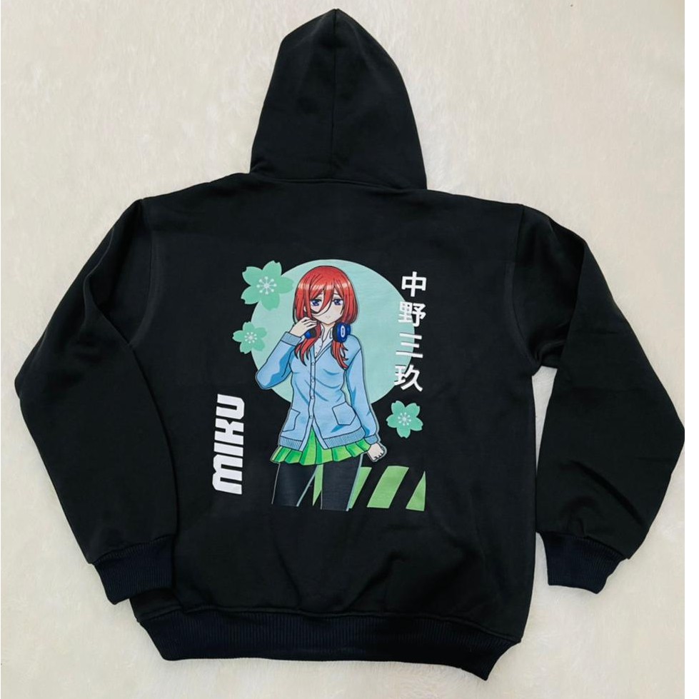 Hoodie Miku Nakano The Quintessential Quintuplets Premium Fleece