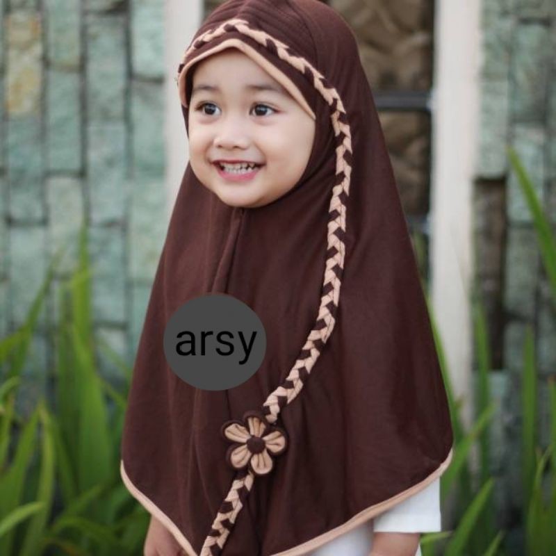 jilbab / anak / SD / hijab /allsize 6-10 tahun/ bahan KAOS / KEPANG