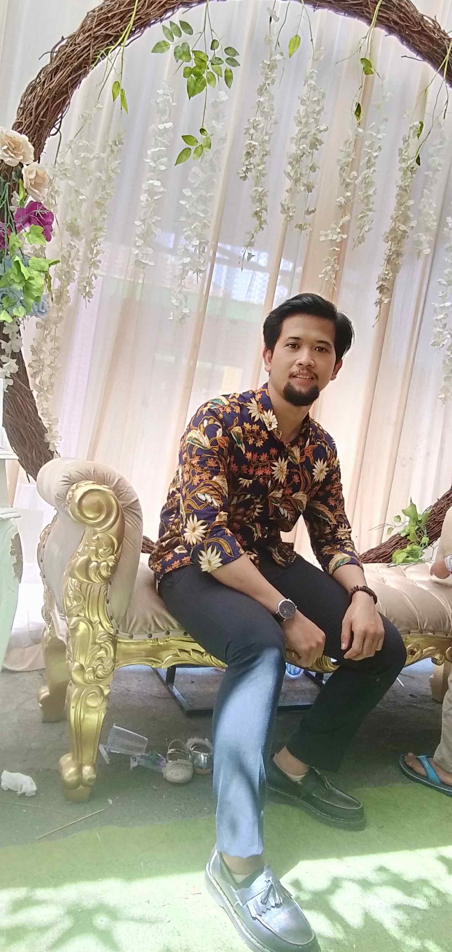 Sanvanina E-1515 Kemeja Batik Premium Lengan Panjang Nala Brown