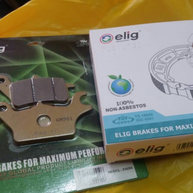 Kampas rem elig vario 150 seset depan belakang