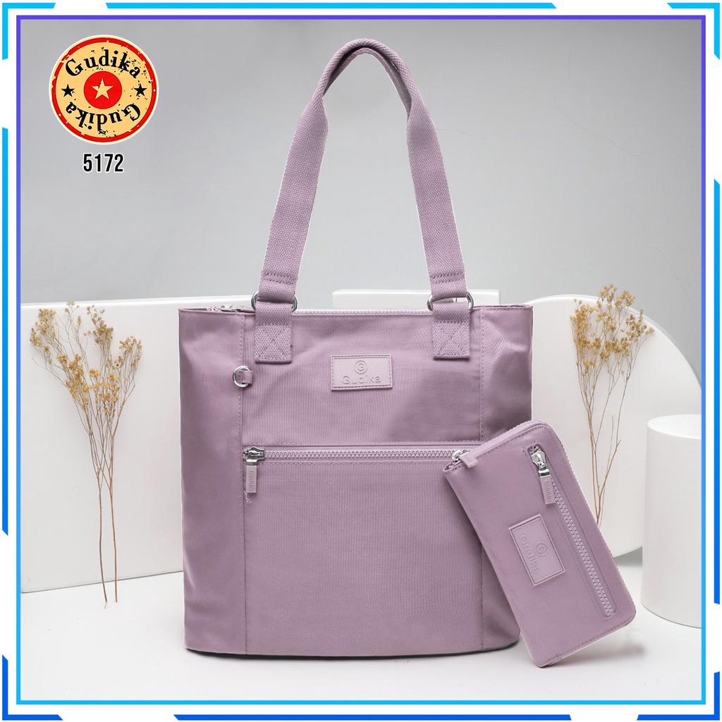 GUDIKA 5172 - Tas Set Dompet Selempang Wanita Kekinian Import Original Terbaru Bahan Nilon Waterproof Anti Air Sling Bag Premium Korea bisa muat banyak barang banyak slot kocek - tas wanita - tas cewek - tas kerja - tas kondangan - gudika bag - tas gudika