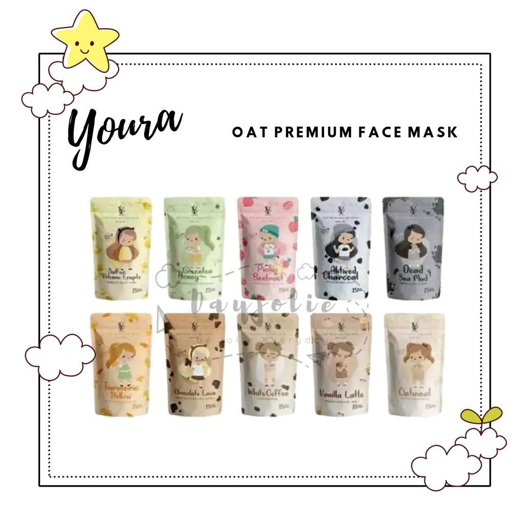 MASKER ORGANIK OAT PREMIUM MASK BY YOURA 15 GRAM