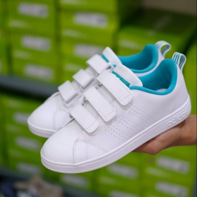 Adidas neo advantage velcro white tosca
