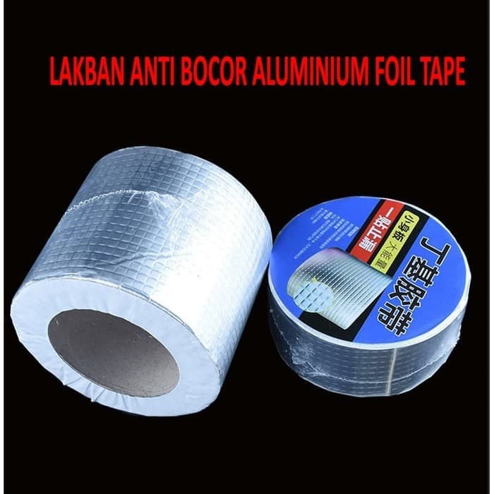 Lakban Anti Bocor Aluminium Foil Tape Tahan Panas Waterproff-5cm x 5m