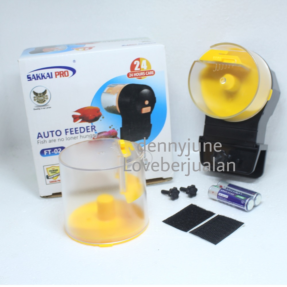 Auto Feeder Sakkai Pro FT 02 Food Timer Pemberi Pakan Ikan Otomatis