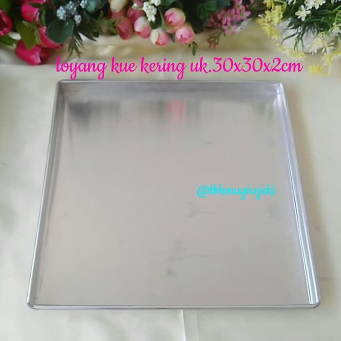 Loyang Kue Kering 30x30x2cm - Loyang Cookies / Nastar