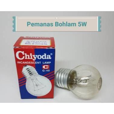 Bohlam chiyoda 5 Watt merek Chiyoda untuk Mesin Tetas penetas telur