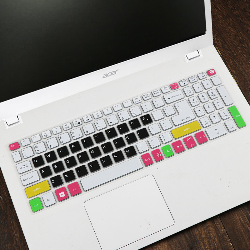 For Acer E5-575G-51SF A615 TMP2510 TX520 E5-576G Colorful Silicone laptop Keyboard Protector Keyboard Cover Skin